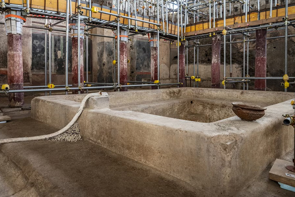 Escavação arqueológica em Pompeia encontrou spa luxuoso para ricaços