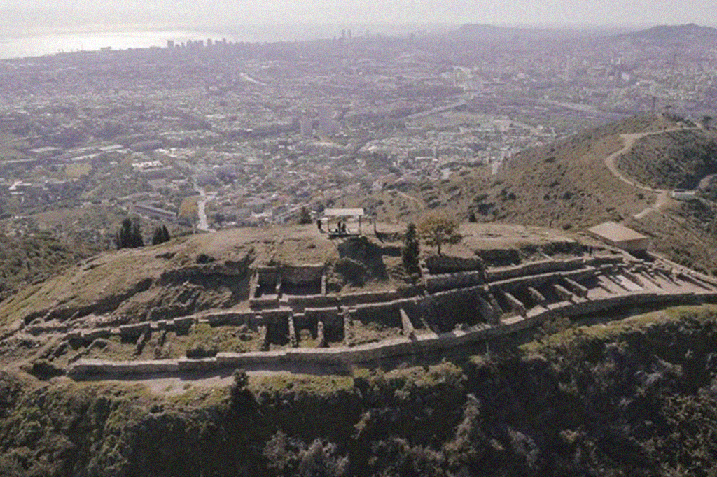 Fotografia do s&iacute;tio arqueologico da Idade do Ferro de Ullastret, na Espanha.
