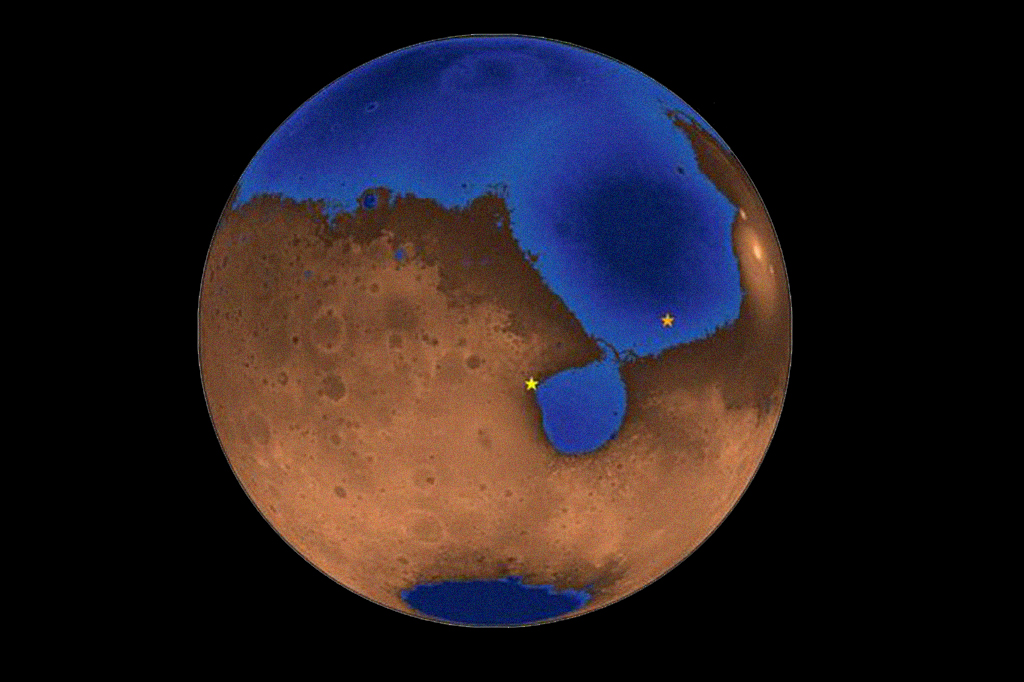 Marte já teve um oceano com praias, sugere estudo