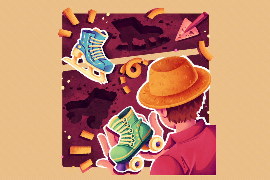 Qual veio primeiro: o patins de rodas ou o patins de gelo?