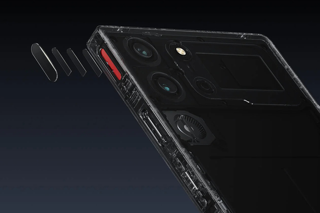 Fotografia de divulga&ccedil;&atilde;o do novo celular Redmagic 10S Pro.