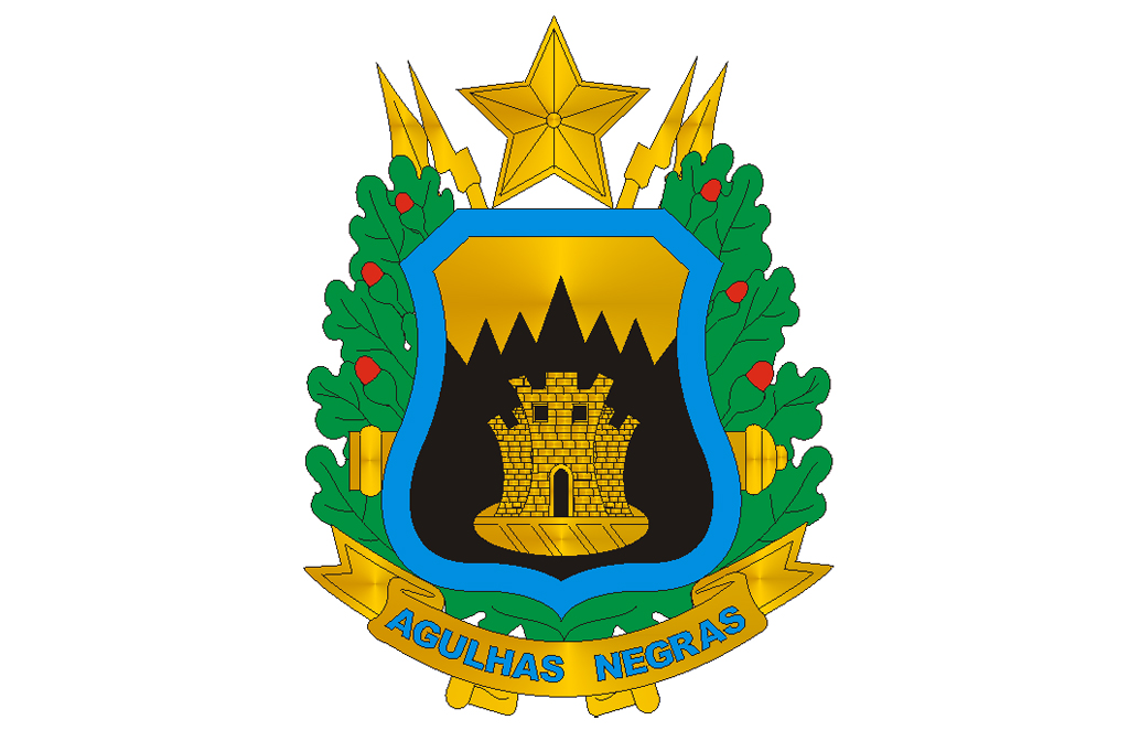 Bras&atilde;o da Academia Militar das Agulhas Negras.