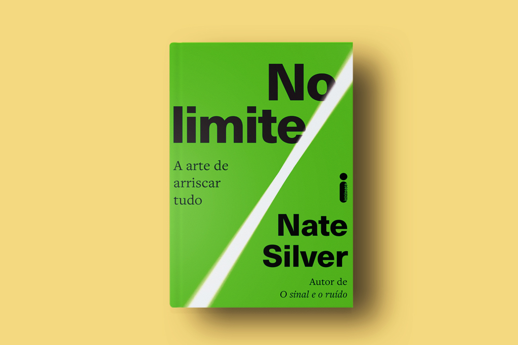 Imagem, em fundo amarelo claro, do livro No limite.